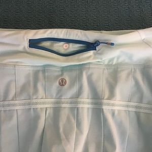Lululemon pacesetter aqua skort size 4